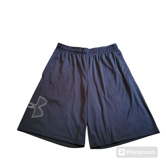 Men's Size Medium Under Armour Shorts Black and Gray - Picture 1 of 4